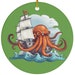 Orange Kraken Ornament
