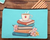 Books and Tea Accessory Pouch