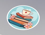 Books and Tea Sticker