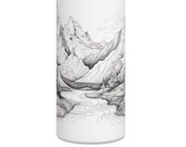 Mountain and Stream Stainless Steel Water Bottle