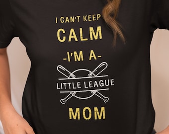 Little League Mom T-Shirt - Dark Colors / Baseball Mom Tee