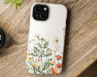 iPhone 15 Case / Wildflowers MagSafe Case / Fits iPhone models 13, 14, 15