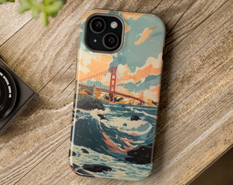 iPhone 15 Case / Golden Gate Bridge MagSafe Case / Fits iPhone models 13, 14, 15