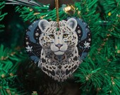 Snow Leopard Ornament