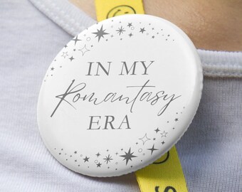 In My Romantasy Era Pin | White Grey Stars | Gift