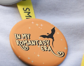 In My Romantasy Era Pin | Orange | Bookish Gift