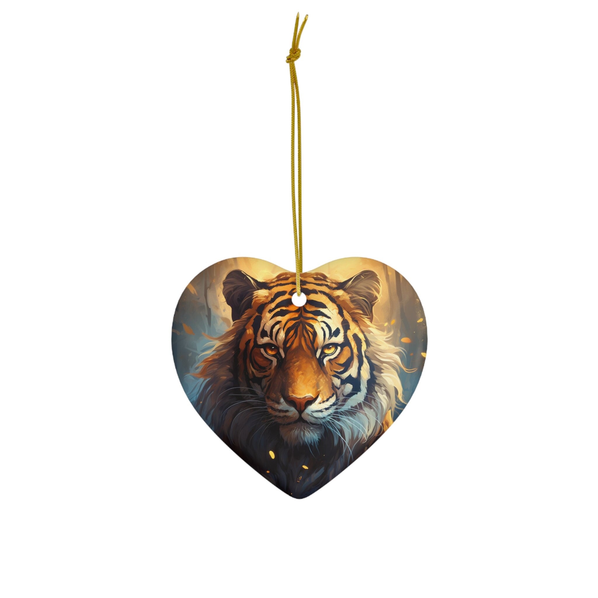 Majestic Tiger Ceramic Ornament
