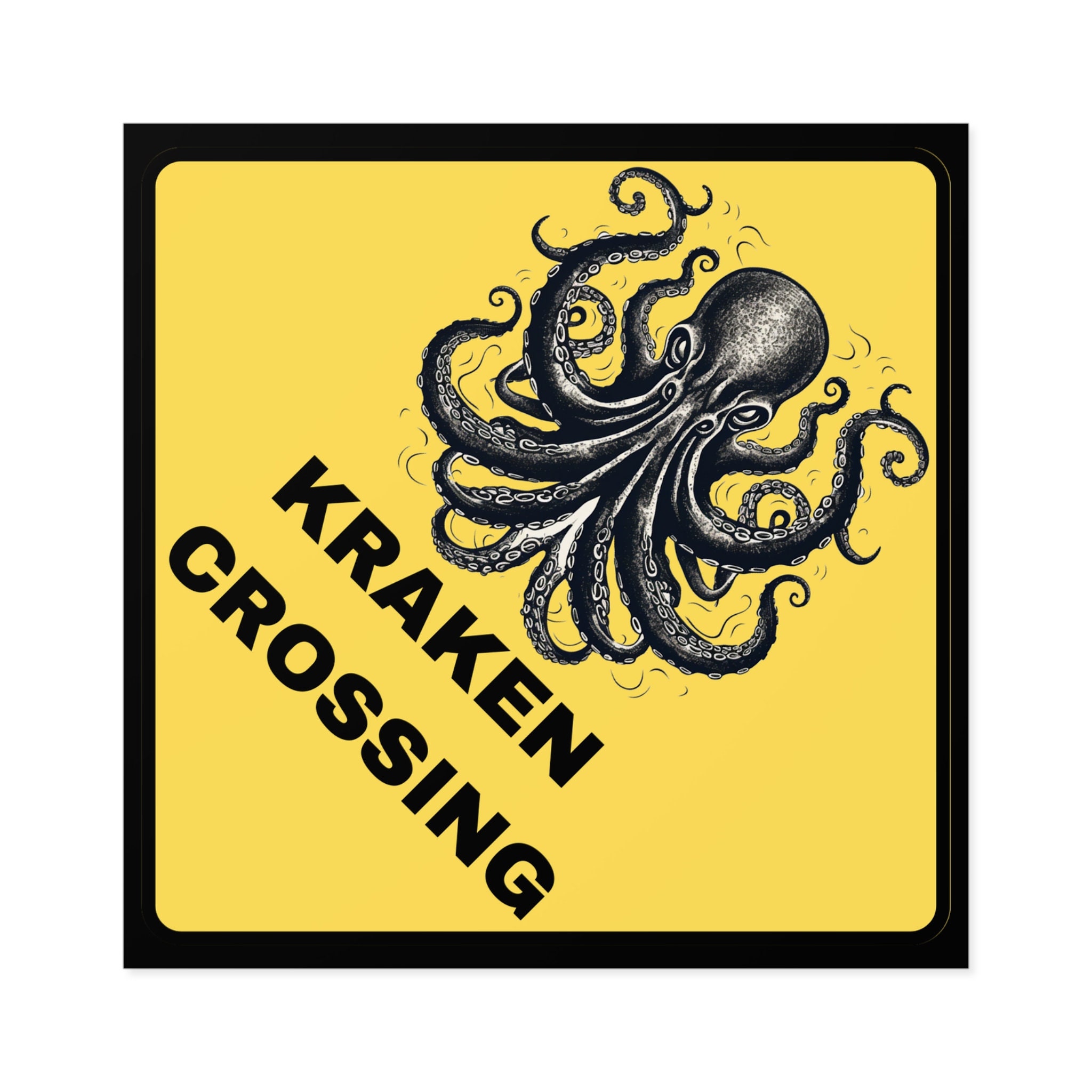 Kraken Crossing Sticker