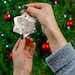Ceramic Ornament Ukiyo-e Style Snow Leopard