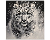 Snow Leopard Sticker