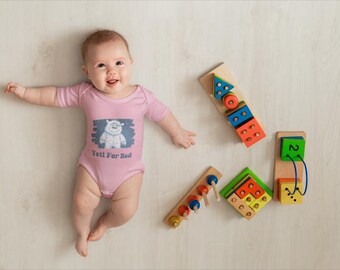 Yeti for Bed Baby Bodysuit | Funny Infant Onesie | Yeti Baby Gift