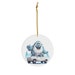 Hitchhiking Yeti Ceramic Ornament