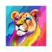 Rainbow Lioness Sticker