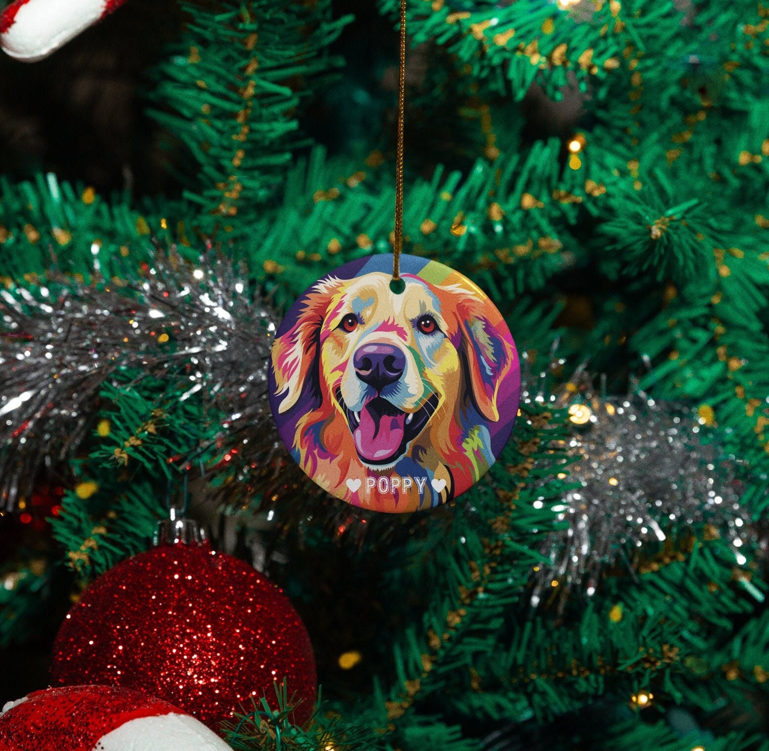 Personalized Golden Retriever Ornament