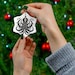 Black Kraken Ceramic Ornament