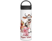 Vegan Vibes Stainless Steel Water Bottle