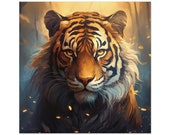 Majestic Tiger Portrait Sticker