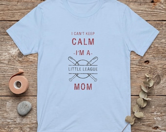 Little League Mom Shirt | Baseball Mom Tee | Light Colors | Sports Mom Gift