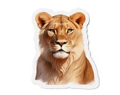 Regal Lioness Portrait Magnet Die-Cut