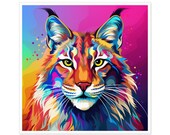 Rainbow Lynx Sticker