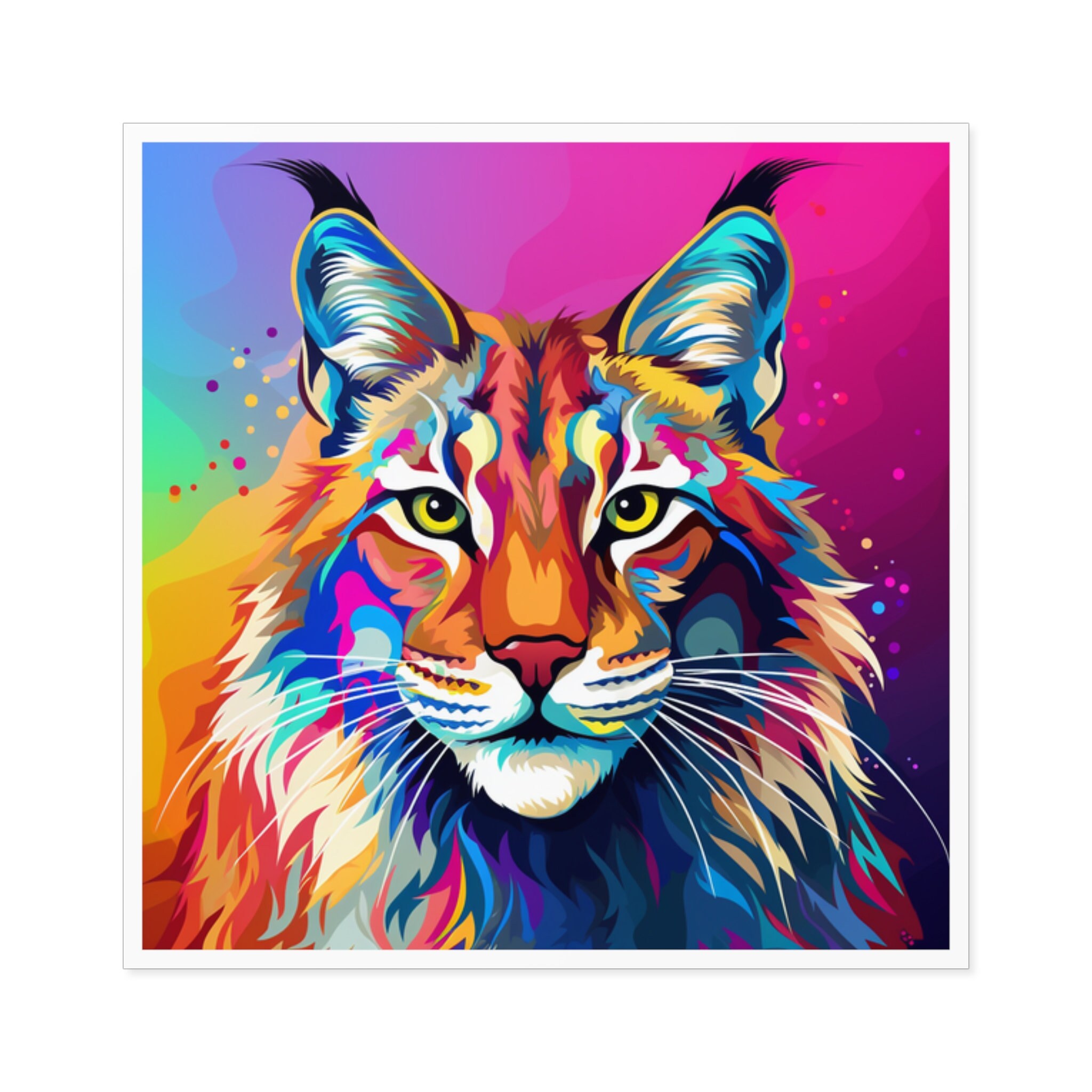 Rainbow Lynx Sticker