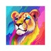 Rainbow Lioness Sticker