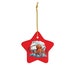 Orange Kraken Ornament Red Ceramic