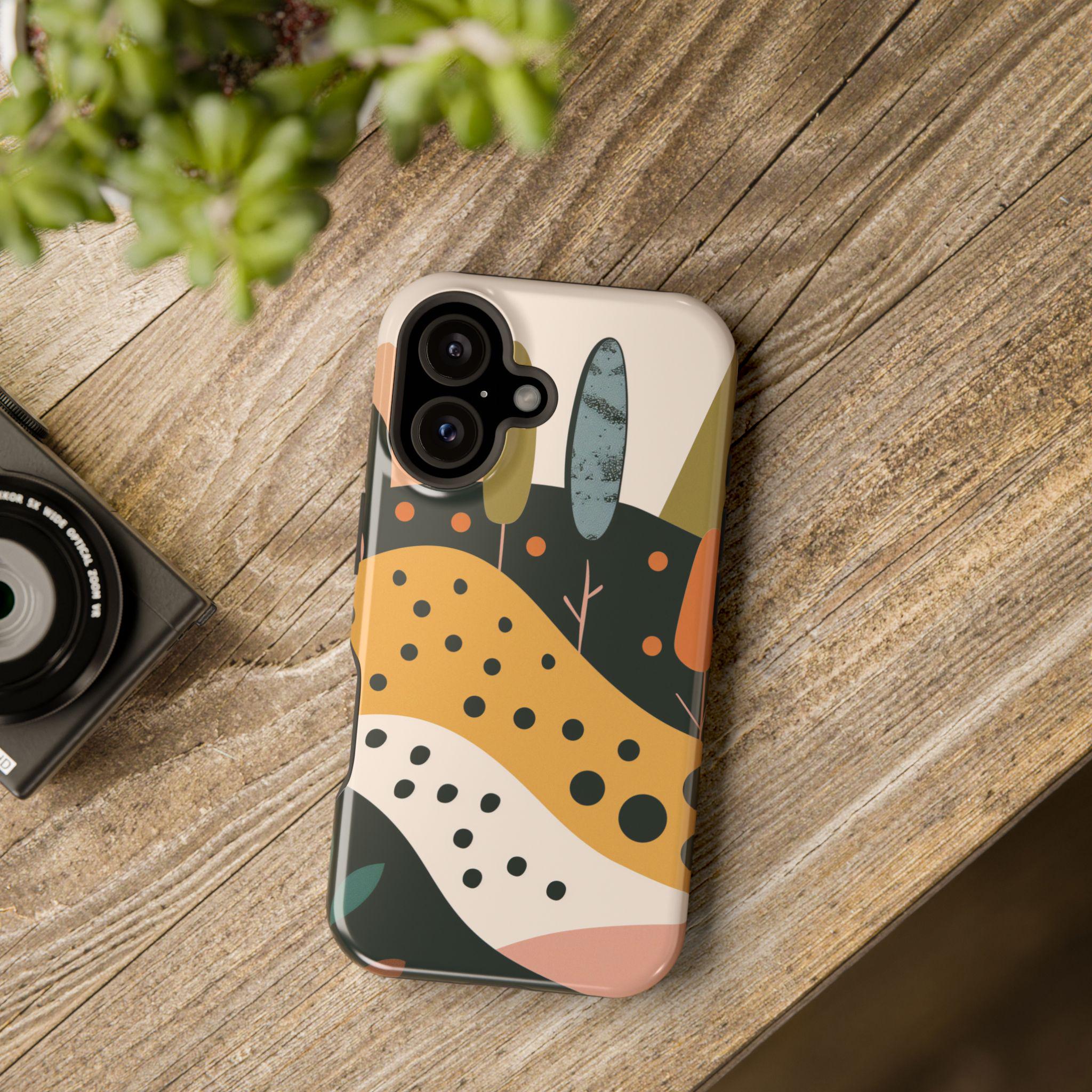 Colorful Mountain Landscape iPhone Case