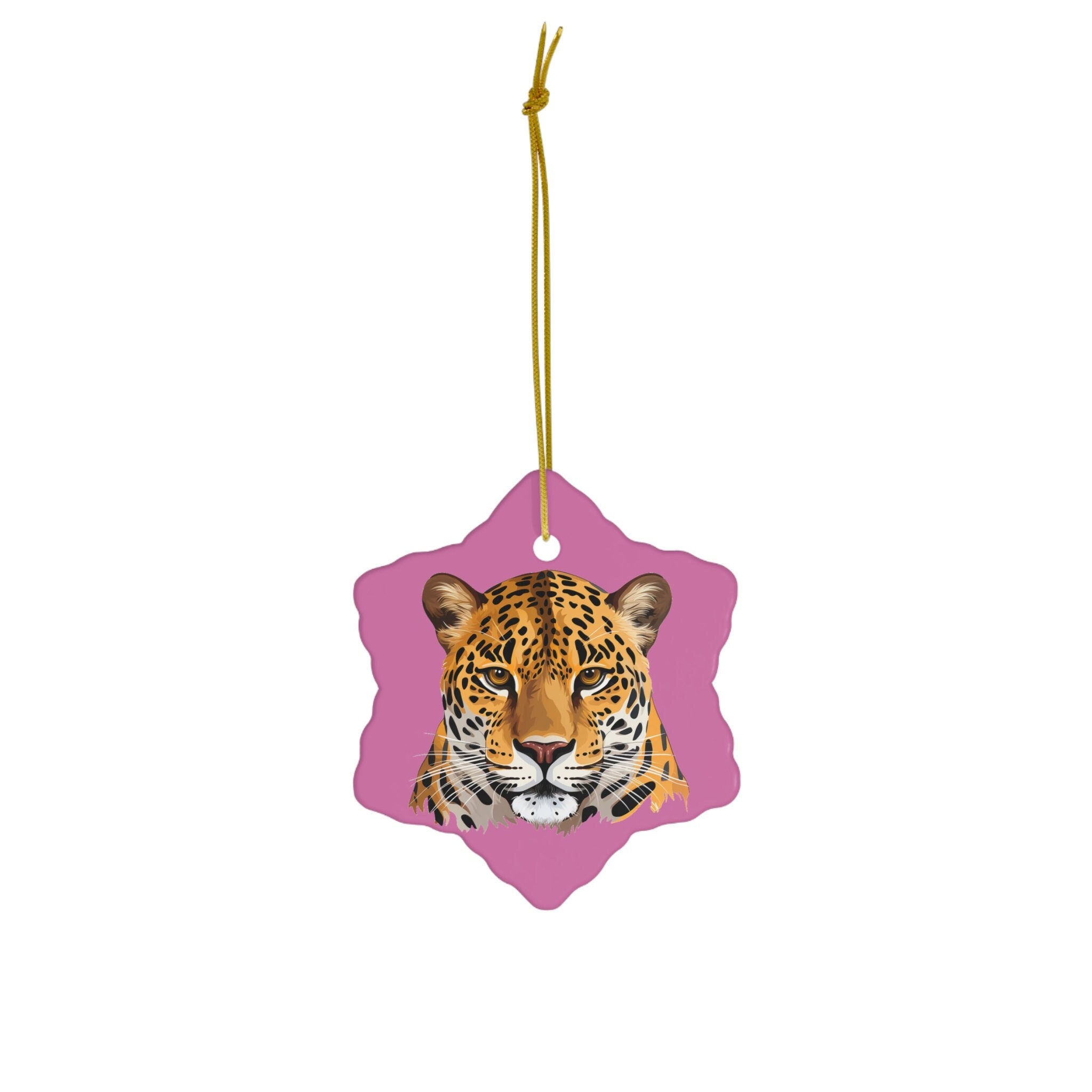 Jaguar Ornament Purple Ceramic