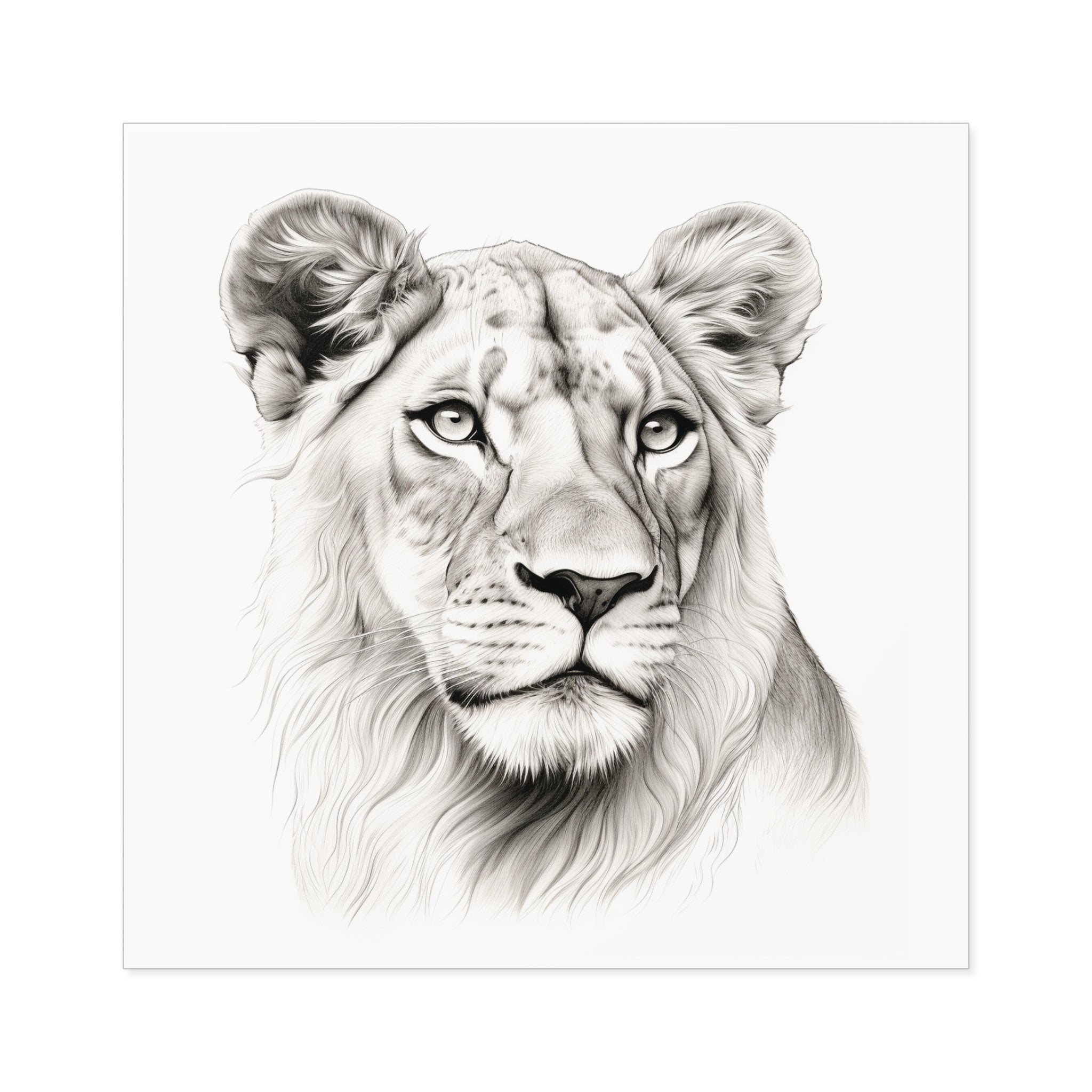 Regal Lioness Square Sticker