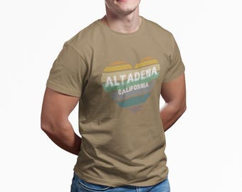 Altadena Pride T-Shirt | Vintage Rainbow Heart | Altadena California | Fire Relief Tee