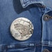 Ukiyo-e Style Snow Leopard Pin Buttons