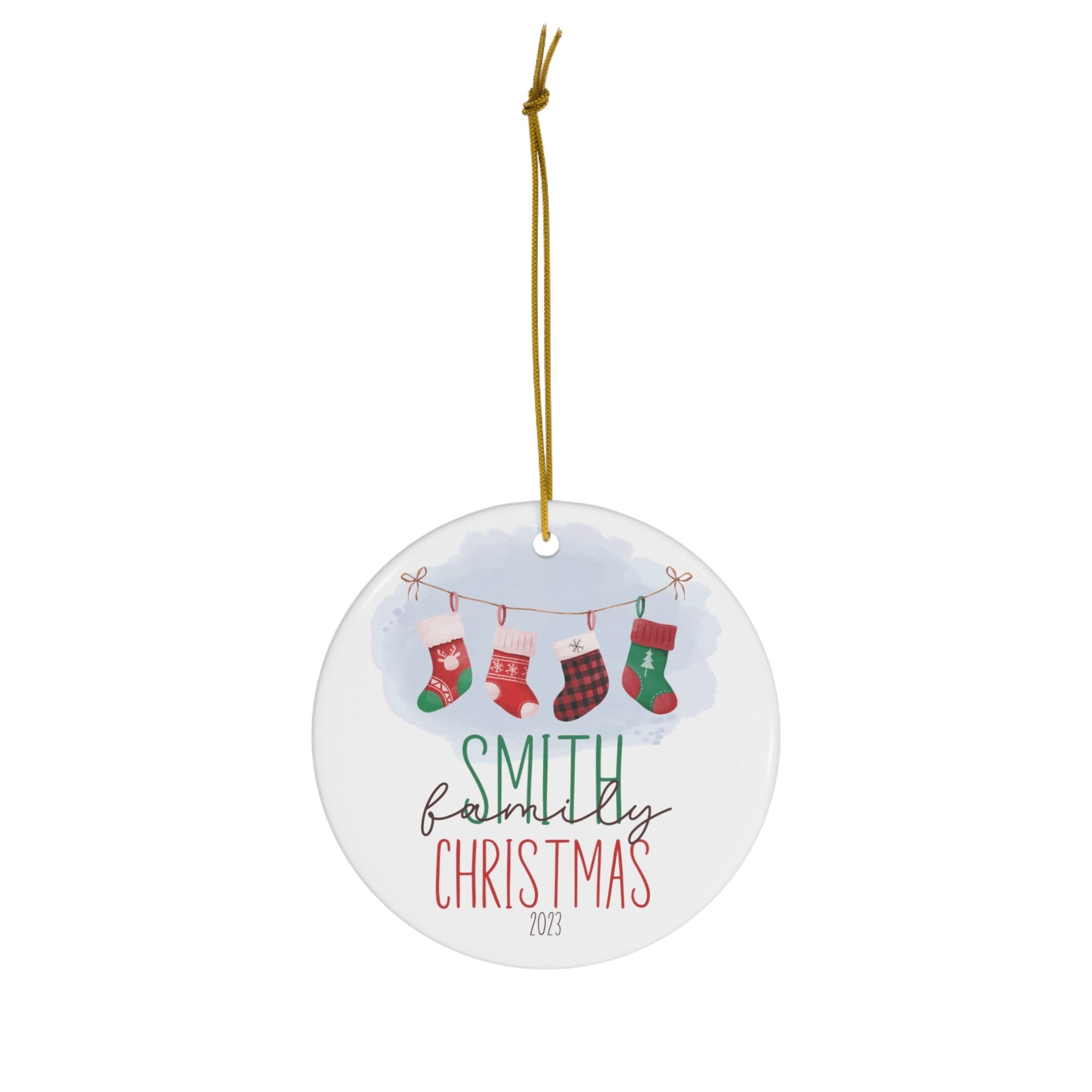 Personalized Family Christmas Ornament