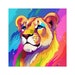 Rainbow Lioness Sticker