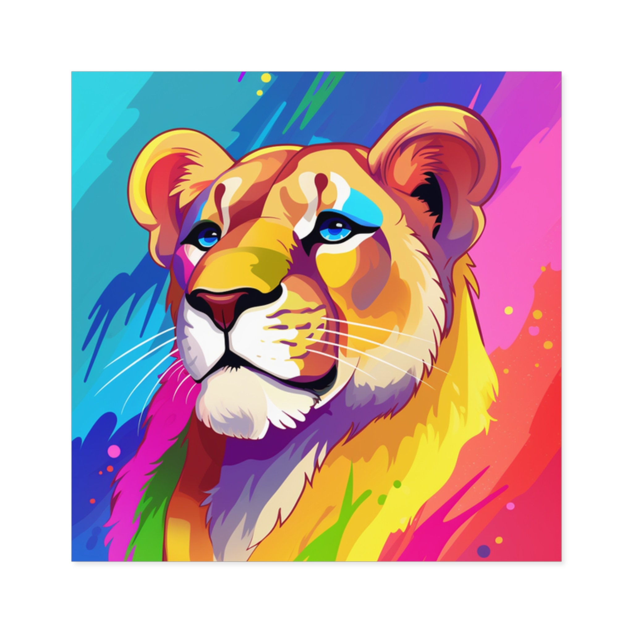 Rainbow Lioness Sticker