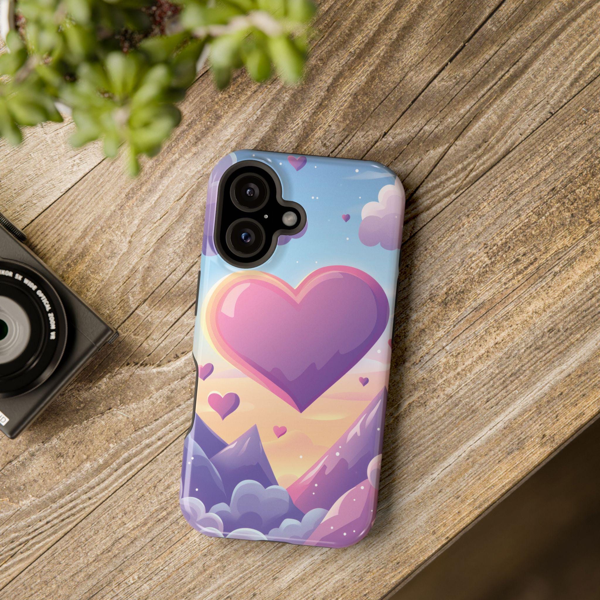 Hearts & Mountains iPhone Case