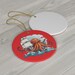Orange Kraken Ornament Red Ceramic