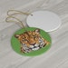 Jaguar Ornament Green Ceramic