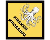 White Kraken Krossing Sticker
