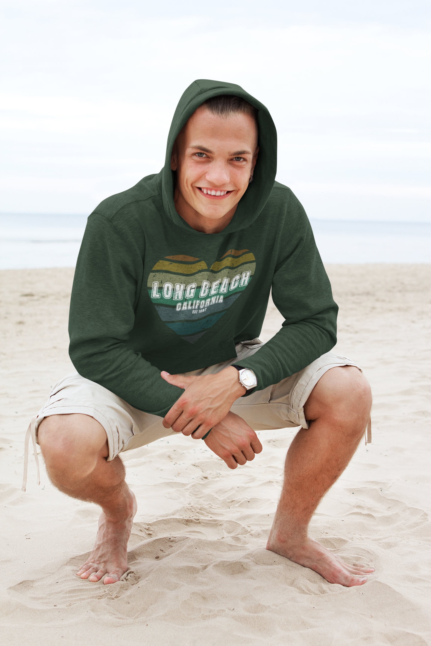 Long Beach Heart Hoodie