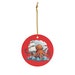 Orange Kraken Ornament Red Ceramic