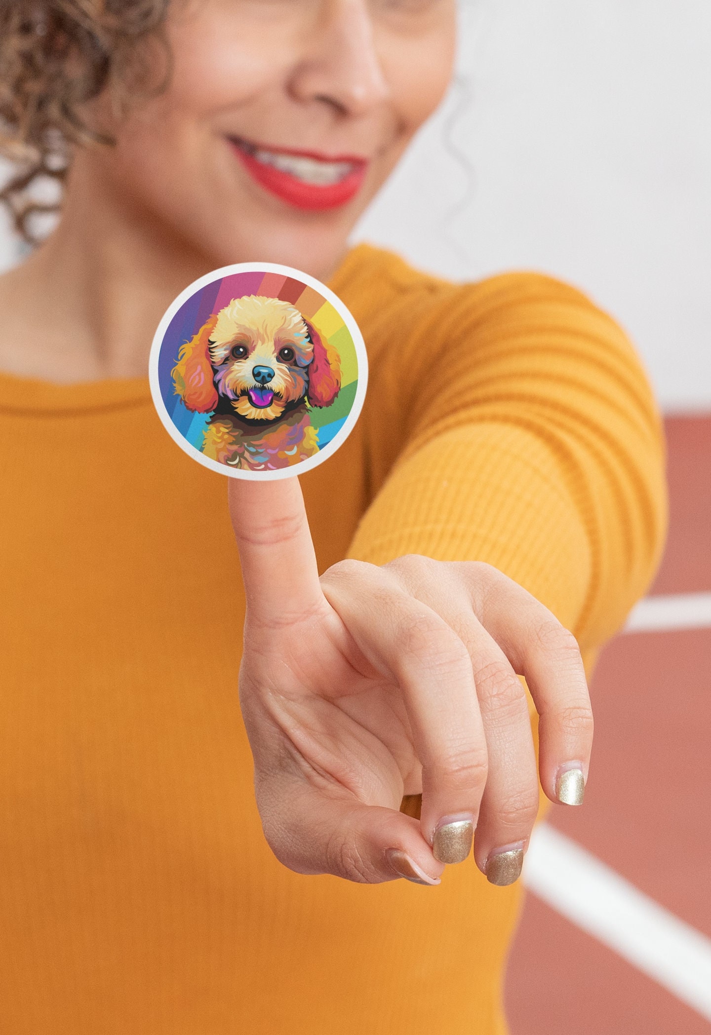 Rainbow Toy Poodle