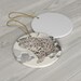 Ceramic Ornament Ukiyo-e Style Snow Leopard