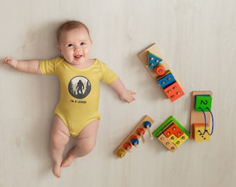 I'm A Legend Bigfoot Baby Bodysuit | Sasquatch Onesie | Funny Baby Gift