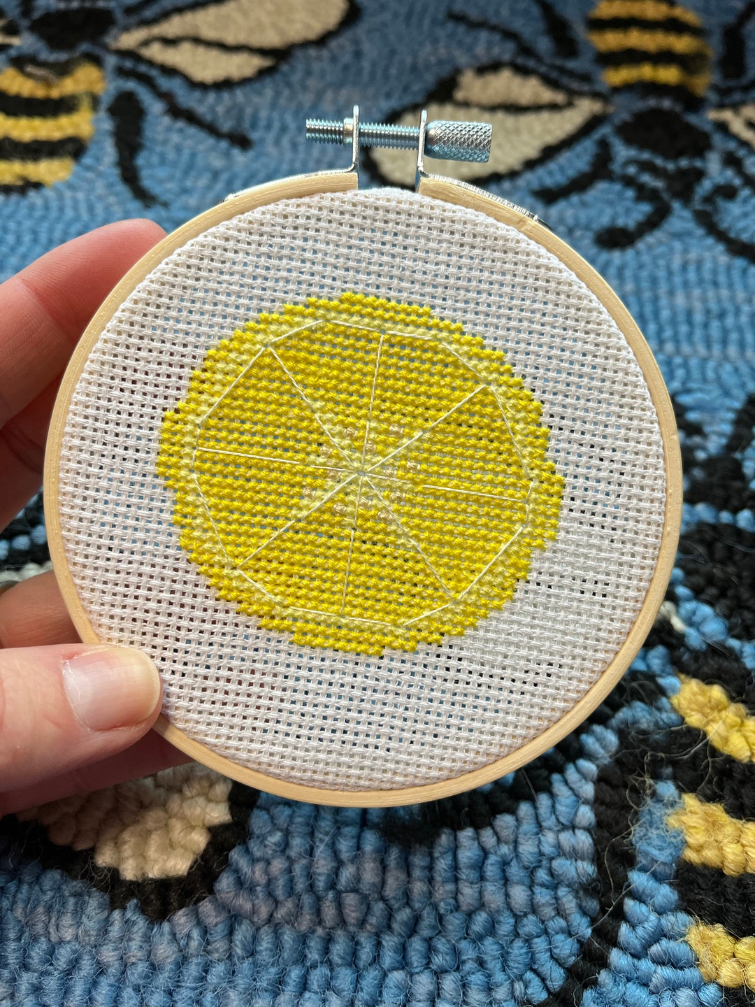 Hello Lemon Cross Stitch Pattern | Easy PDF Download | Beginner Fruit ...