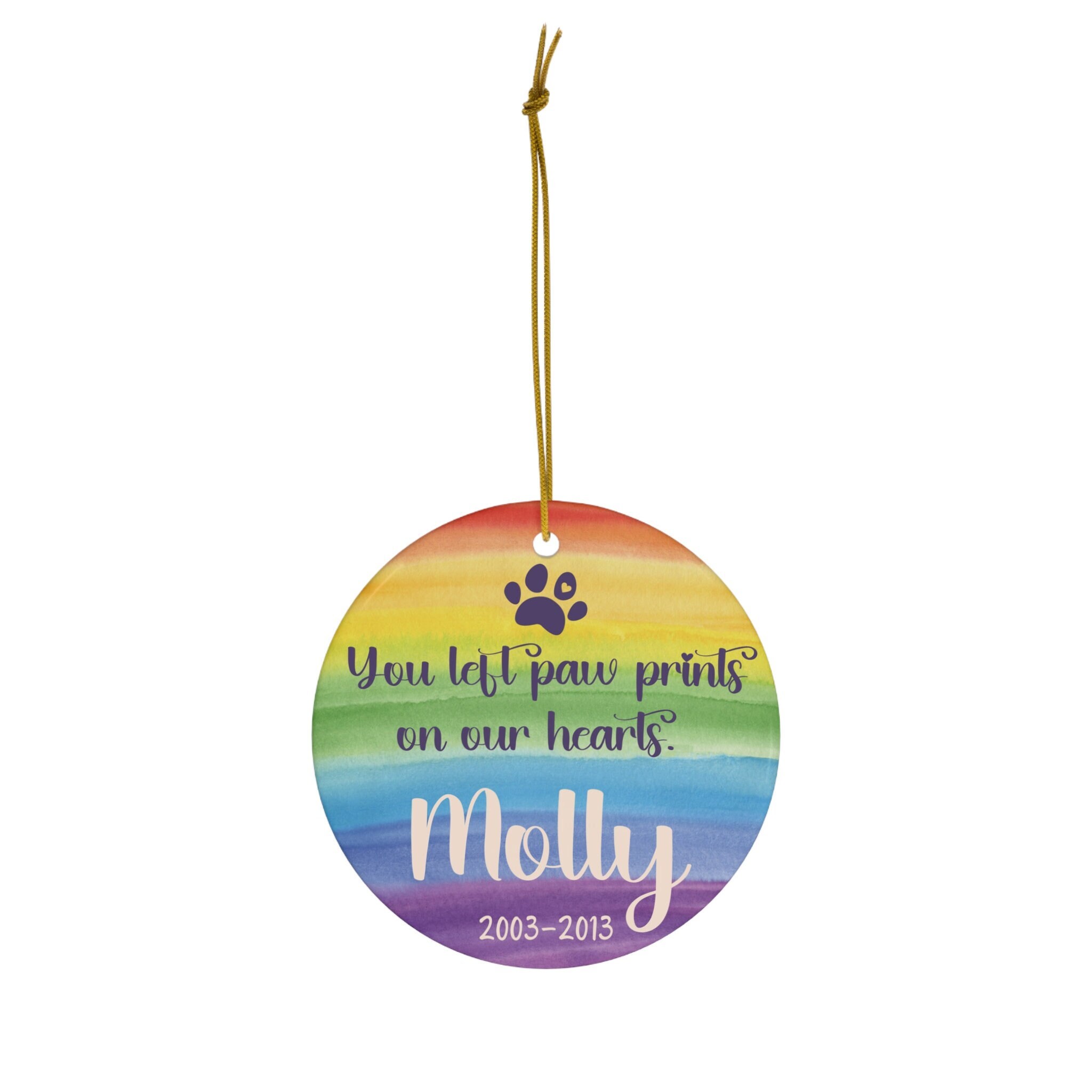 Personalized Rainbow Bridge Ornament