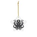 Black Kraken Ceramic Ornament