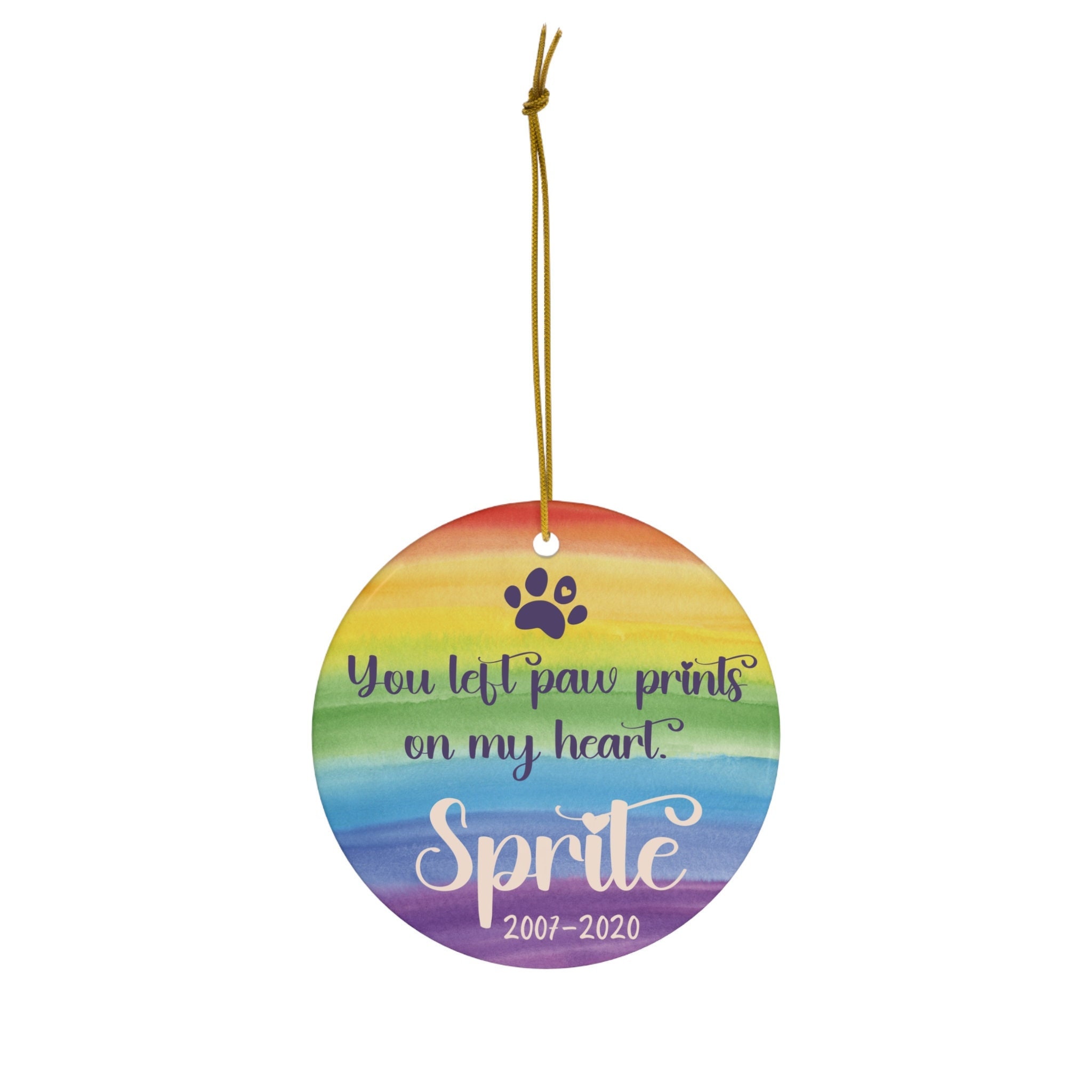 Personalized Rainbow Bridge Ornament