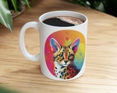 Serval Cat Ceramic Mug