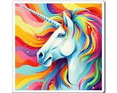 Rainbow Unicorn Magnet